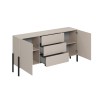Moderne beige dressoir met 3 laden en 2 deuren 184x40x89 cm Sibel Aanbod