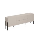 Modern design beige TV-meubel met 2 deuren en 2 laden in minimalistische stijl Kaylus Verkoop