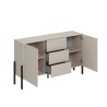 Modern dressoir met 3 lades en 2 deuren beige 154x40x89 cm Autrey Aanbod