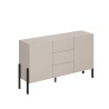 Modern dressoir met 3 lades en 2 deuren beige 154x40x89 cm Autrey Verkoop