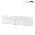 Hangend TV-meubel 160cm modern minimalistisch design met LED-licht Regat Aanbieding