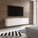 Hangend TV-meubel 160cm modern minimalistisch design met LED-licht Regat Kortingen