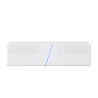Hangend TV-meubel 160cm modern minimalistisch design met LED-licht Regat Voorraad