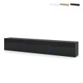 Modern design hangend TV-meubel 240 cm met 3 deuren en LED-licht Selby Aanbieding
