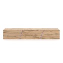 Modern design hangend TV-meubel 240 cm met 3 deuren en LED-licht Selby 