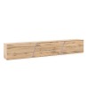 Modern design hangend TV-meubel 240 cm met 3 deuren en LED-licht Selby 