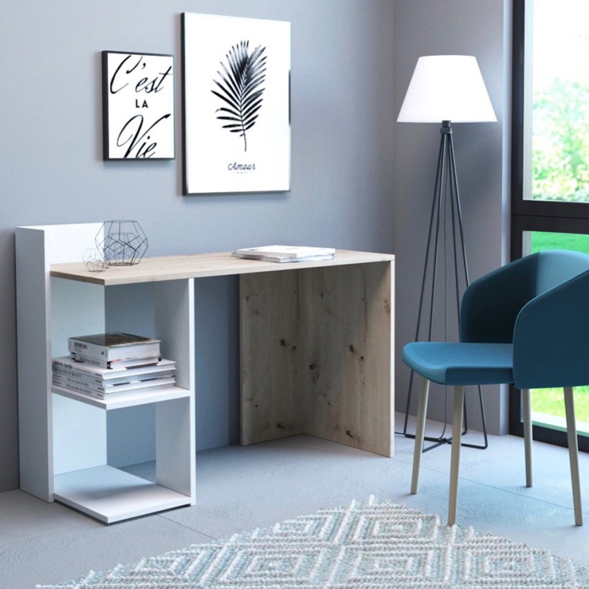 Modern design wit en houten bureau 120x52x87 cm Mistrel
Bureau kantoor kamer wit modern hout planken boekenkast Aanbieding Modern design wit en houten bureau 120x52x87 cm Mistrel
Bureau kantoor kamer wit modern hout planken boekenkast Aanbieding