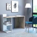 Modern design wit en houten bureau 120x52x87 cm Mistrel

Bureau kantoor kamer wit modern hout planken boekenkast  Aanbieding