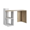 Modern design wit en houten bureau 120x52x87 cm Mistrel

Bureau kantoor kamer wit modern hout planken boekenkast  Verkoop