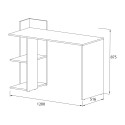 Modern design wit en houten bureau 120x52x87 cm Mistrel

Bureau kantoor kamer wit modern hout planken boekenkast  Aanbod