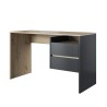 Modern zwart en eikenhouten bureau met lades 125x52x75 cm Aisa Verkoop