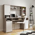 Groot houten bureau met wandmeubel 160 x 52 x 154 cm Theodor Aanbieding