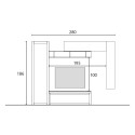 Moderne houten wandmeubel met tv-meubel Infinity 08 Verkoop