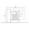 Moderne houten wandmeubel met tv-meubel Infinity 08 Verkoop