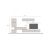Moderne houten wandmeubel voor woonkamer met zwevende meubels Infinity 14 Verkoop