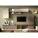 Moderne wandmeubel tv-kast wit grijs hout Infinity 19 Aanbieding