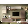 Moderne wandmeubel tv-kast wit grijs hout Infinity 19 Aanbieding
