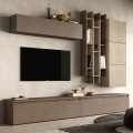 Moderne wandmeubel tv-kast met boekenplanken Infinity 20 Aanbieding
