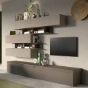 Wandmeubel woonkamer tv plankjes hout zwevende meubels Infinity 26 Verkoop