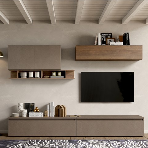 Moderne design wandmeubel tv-kast zwevende planken Infinity 27 Aanbieding