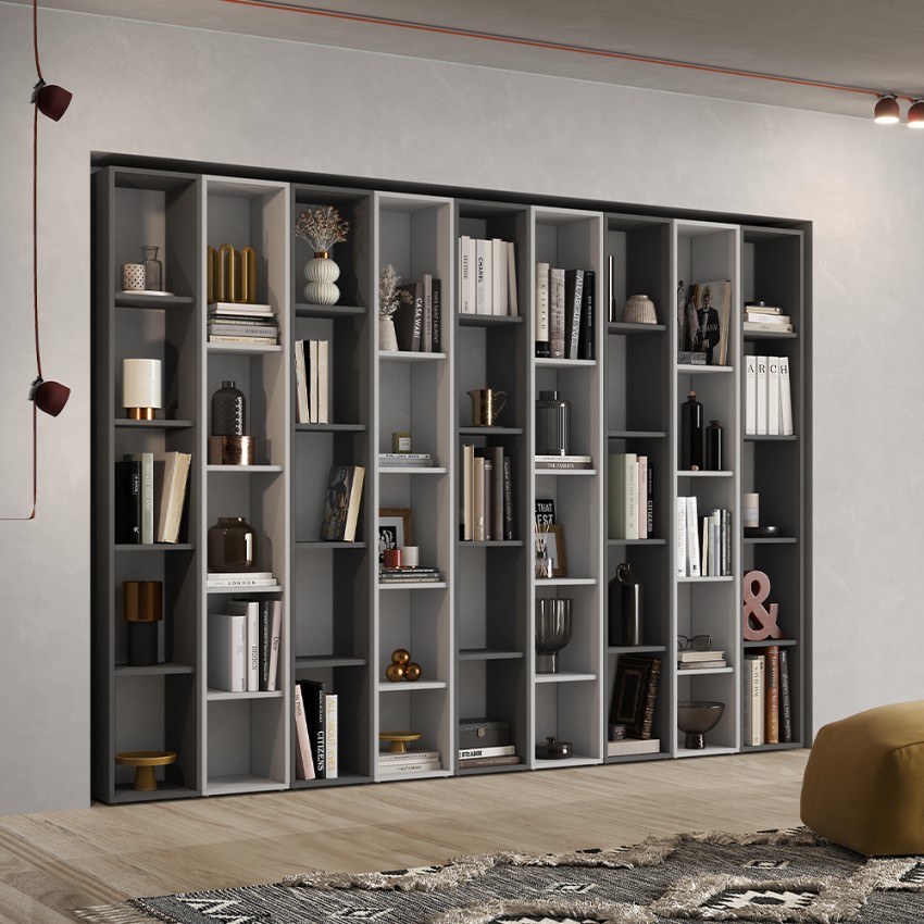 Wandrek modern design woonkamer wit zwart Infinity 35 Aanbieding