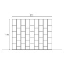 Wandrek modern design woonkamer wit zwart Infinity 35 Verkoop