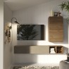 Moderne wandmeubelset zwevende tv-meubels in hout Infinity 47 Aanbieding