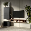 Moderne design wandmeubel zwevende tv-kast in hout Infinity 51 Aanbieding