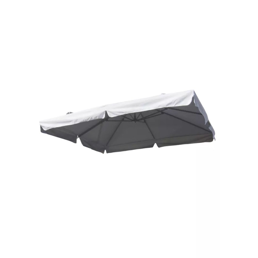 Reservedoek voor tuinparasol 3x3 m dubbele arm met volant Oslo Aanbieding Reservedoek voor tuinparasol 3x3 m dubbele arm met volant Oslo Aanbieding