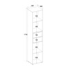 Hoge boekenkast met 2 lades en 4 open vakken 36x30x171 cm Reiff Karakteristieken