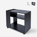 Lage bureaukast met wielen 70x36x60 cm Wick Aanbieding