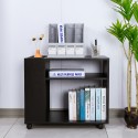 Lage bureaukast met wielen 70x36x60 cm Wick Korting