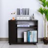 Lage bureaukast met wielen 70x36x60 cm Wick Korting