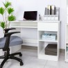 Ruimtebesparend bureau met open vakken en lade 108x48x76,5 cm Elphin Light Aanbod