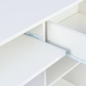 Ruimtebesparend bureau met open vakken en lade 108x48x76,5 cm Elphin Light Kortingen