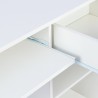 Ruimtebesparend bureau met open vakken en lade 108x48x76,5 cm Elphin Light Kortingen