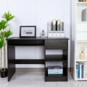 Ruimtebesparend zwart bureau met opklapbaar blad 108x48x76,5 cm Elphin Dark Aanbod