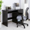 Ruimtebesparend zwart bureau met opklapbaar blad 108x48x76,5 cm Elphin Dark Korting