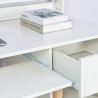 Wit ruimtebesparend bureau met uitschuifbaar blad 105,5x56x90 cm Drums Light Korting