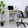 Wit ruimtebesparend bureau met uitschuifbaar blad 105,5x56x90 cm Drums Light Verkoop