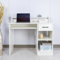 Wit ruimtebesparend bureau met uitschuifbaar blad 105,5x56x90 cm Drums Light Aanbieding