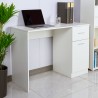 Modern ruimtebesparend bureau met lade 110x45x77 cm Lythes Light Aanbieding