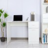 Modern ruimtebesparend bureau met lade 110x45x77 cm Lythes Light Korting