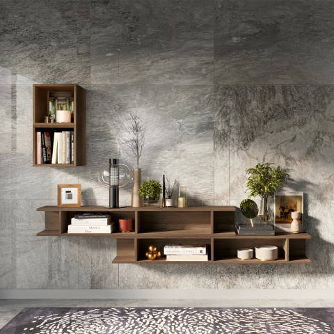 Mobiele sleutelbak entree zwevende planken houten rekken Infinity 60 Aanbieding