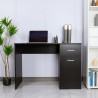 Modern zwarte ruimtebesparend bureau 110x45x76,5 cm Lythes Dark Verkoop