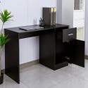 Modern zwarte ruimtebesparend bureau 110x45x76,5 cm Lythes Dark Aanbod