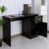 Modern zwarte ruimtebesparend bureau 110x45x76,5 cm Lythes Dark Aanbod