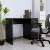 Modern zwarte ruimtebesparend bureau 110x45x76,5 cm Lythes Dark Kortingen