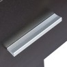 Modern zwarte ruimtebesparend bureau 110x45x76,5 cm Lythes Dark Catalogus