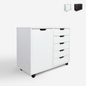 Ladekast voor kantoor met wielen 80x40x66 cm Harris Aanbieding
